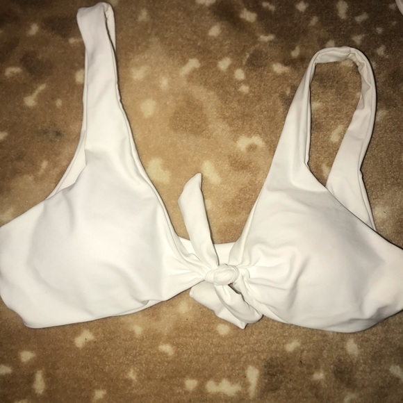White tie swimsuit top. - Picture 2 of 2